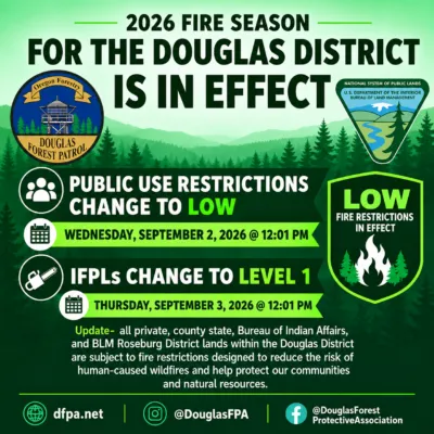 DFPA MOVES IFPL TO LEVEL 1 EFFECTIVE THURSDAY AFTERNOON