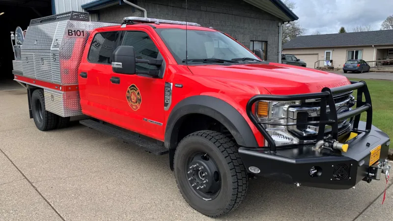 Prairie Road closed after crash downs power lines