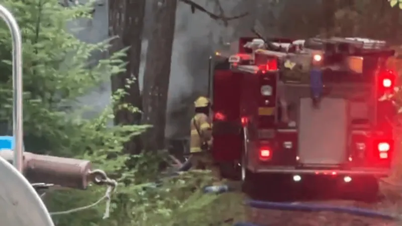 Lane Fire Authority crews respond to structure fire on Sheffler Road