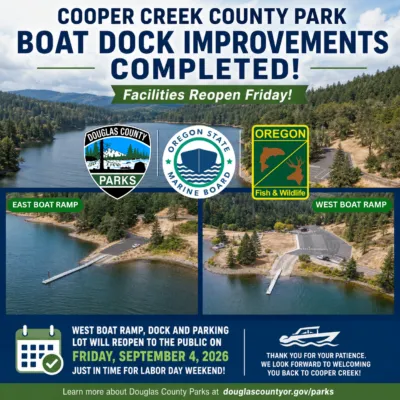 COOPER CREEK COUNTY PARK BOAT DOCK REPLACEMENT PROJECT COMPLETED