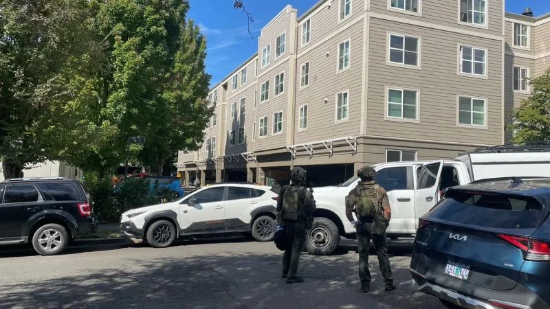 Police block off NE Portland street to serve search warrant