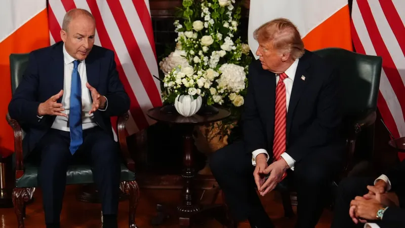Trump touches a nerve while in Ireland by saying reunification would be 'fantastic'