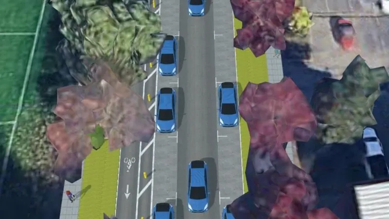 Work starts on Patterson Street safety pilot, removing a lane to add bike and bus space