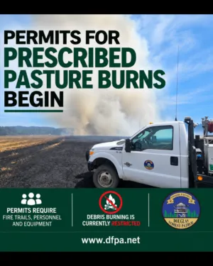 DFPA WITH PRESCRIBED BURNS HAPPENING TUESDAY