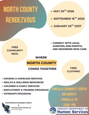 NORTH COUNTY RENDEZVOUS HAPPENING WEDNESDAY IN YONCALLA