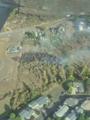 FIRE CREWS DEAL WITH TWO-ACRE FIRE IN THE GREEN DISTRICT
