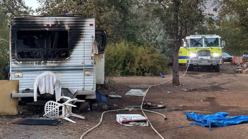RV being used as a residence destroyed in Josephine County fire