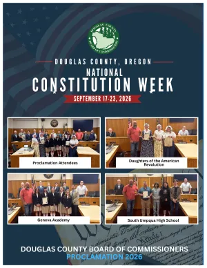 COMMISSIONERS CELEBRATE NATIONAL CONSTITUTION WEEK