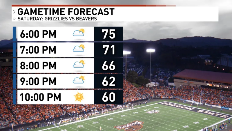Quiet & Calm Saturday Forecast