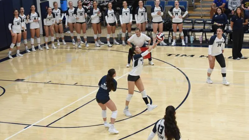 No. 1 EOU Uses Three-Set Rally to Down No. 6 Corban