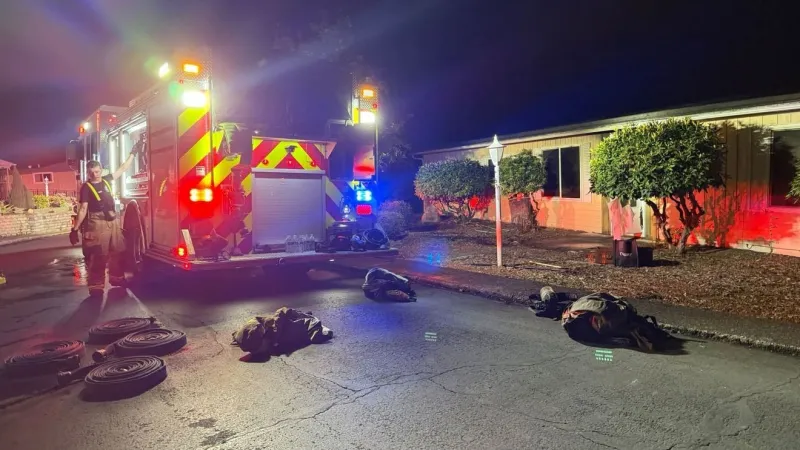 Man dies in Dallas house fire, crews rescue two dogs from burning home