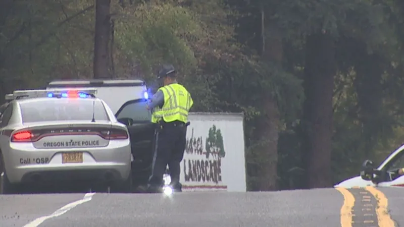 Crash blocks Highway 213 south of Oregon City