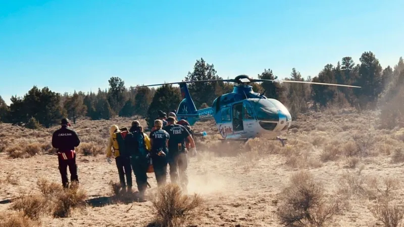 Injured 73-year-old mountain biker rescued in Cline Butte Recreational Area