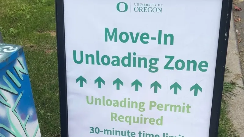 Construction, traffic impact UO move-in for students and families