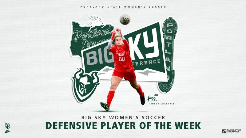 Finley Crabtree Named Big Sky Defensive Player of the Week after Shutout Victory over San Diego