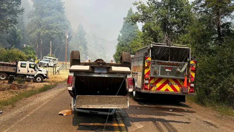 Teen driver arrested in southern Oregon crash that killed passenger and sparked fire
