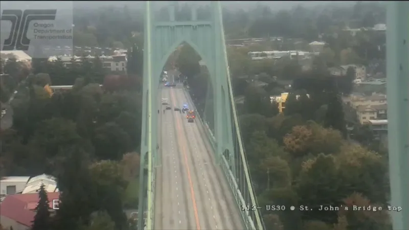 Police, emergency response closes Hwy. 30 at St. Johns Bridge during morning commute