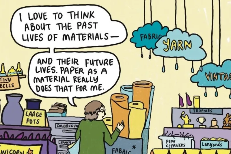 An Illustrated Ode to Portland's Scrap Creative Reuse