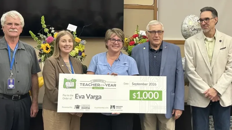 North Bend educator Eva Varga named Oregon Regional Teacher of the Year
