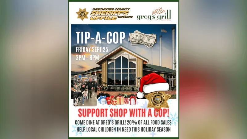 Tip A Cop fundraiser Friday will support Deschutes County Shop With a Cop program