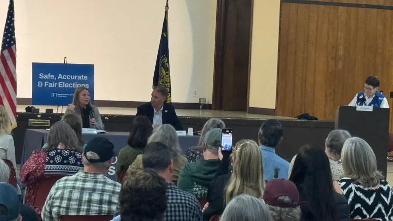 Secretary of State held Oregon Votes Town Hall in North Bend Thursday