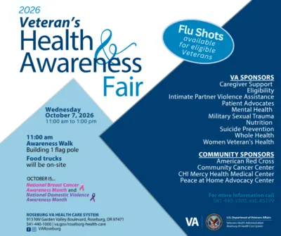 2026 VETERAN'S HEALTH AND AWARENESS FAIR ON WEDNESDAY, OCTOBER 7TH