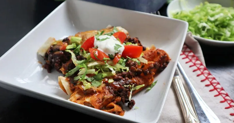 What to cook: Tex-Mex cheese enchiladas with chili sauce offer an irresistible and filling option