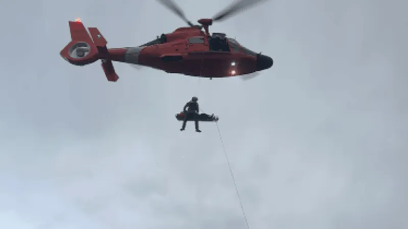 Coast Guard rescues injured man in Astoria