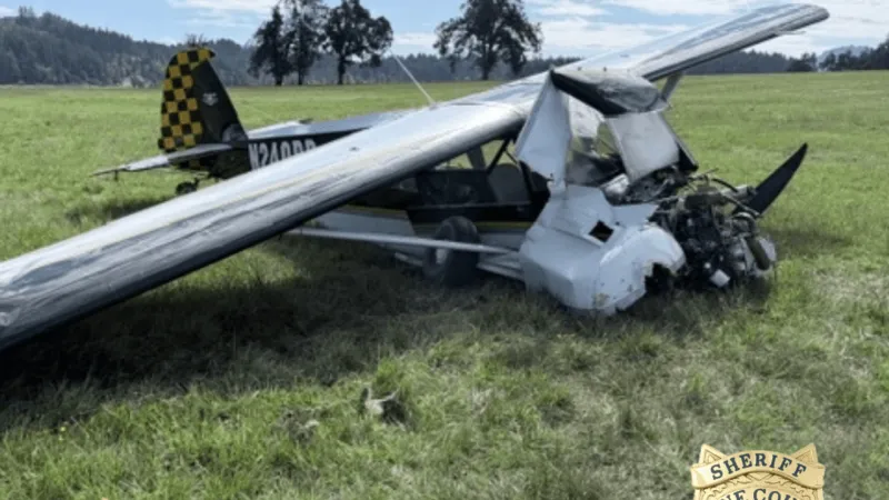 Pilot suffers minor injuries in Lane County plane crash