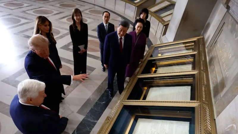 Potential Taiwan tension sparked 'last minute' change in Trump-Xi National Archives visit