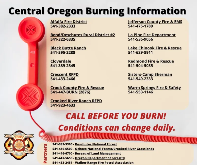Debris Burning Now Open
