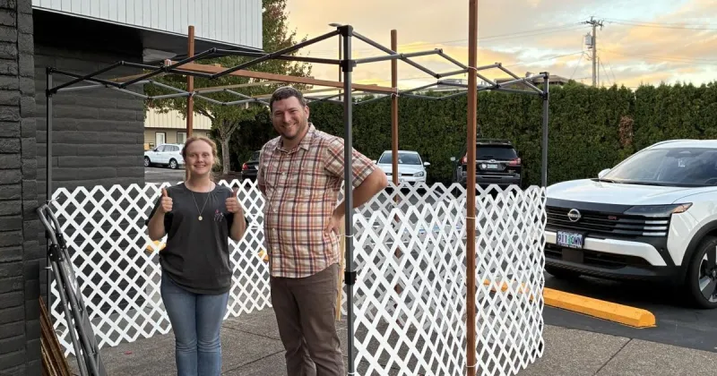 Their sukkah was stolen. Hours later, a Corvallis rabbi gave them a new one