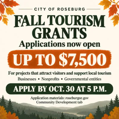 FALL TOURISM GRANT APPLICATIONS REMAIN OPEN