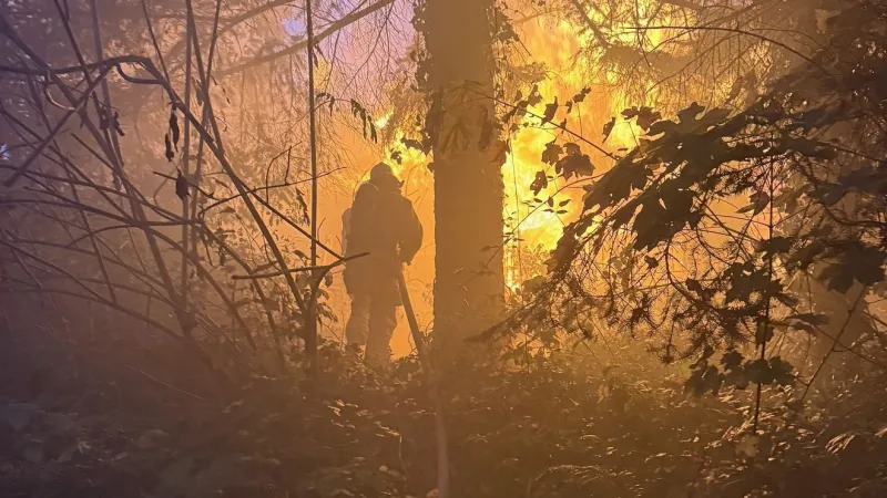 Firefighter hurt battling 2-alarm blaze in Sweet Home