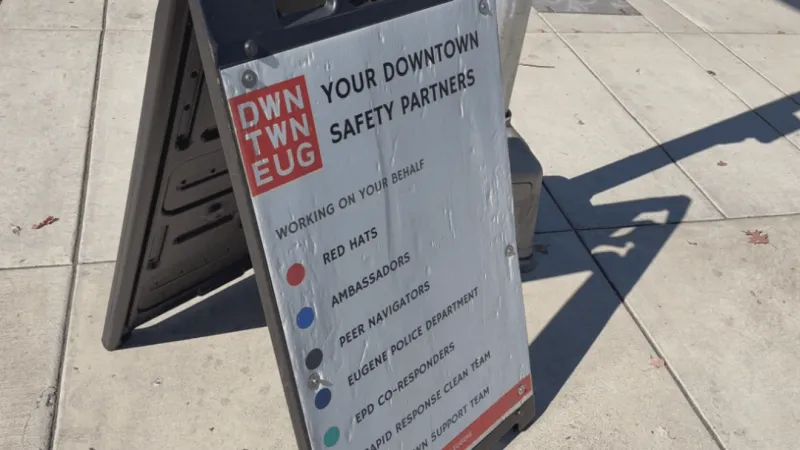 Downtown Eugene cleanup pilot puts shelter residents to work Sunday through Wednesday