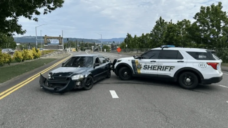 Wanted man who crashed stolen car into Multnomah Co. Sheriff SUV gets 20 months in prison