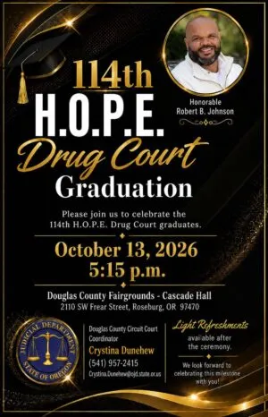 H.O.P.E. DRUG COURT CELEBRATES 114TH GRADUATION OCTOBER 13TH
