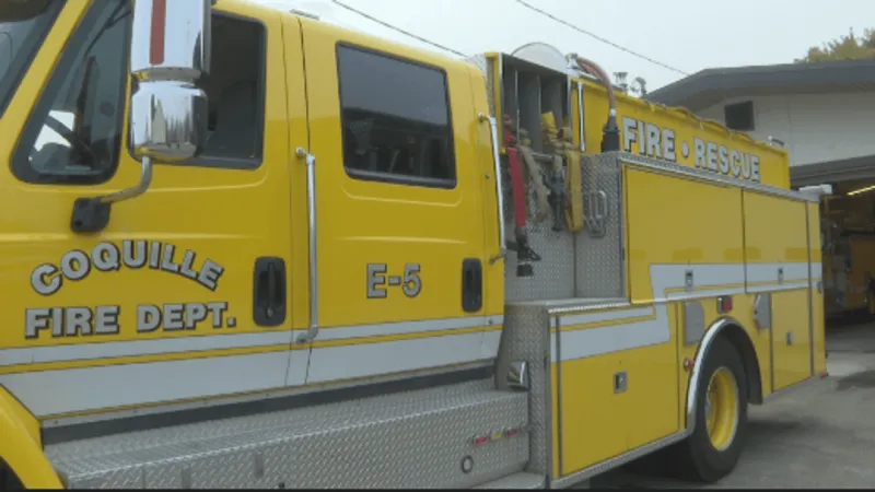 Coquille firefighters share fire prevention tips during Fire Prevention Week
