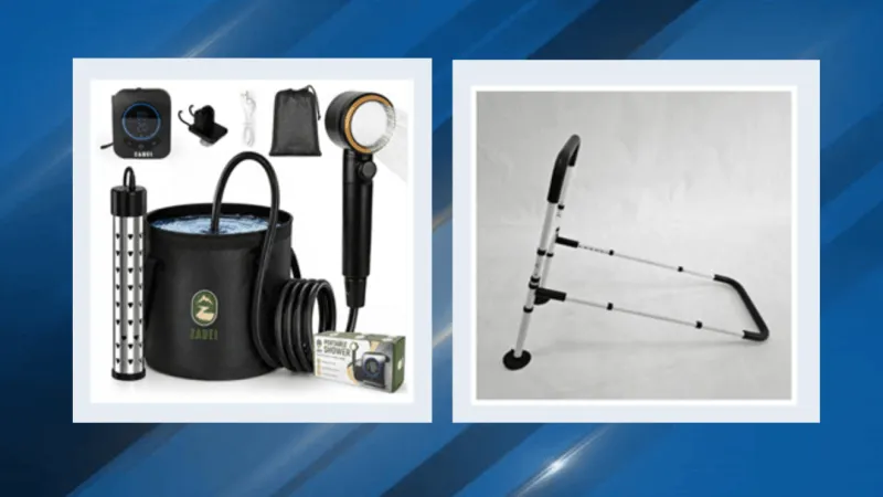 Adult bed rails and portable camping showers recalled over asphyxiation and fire risks