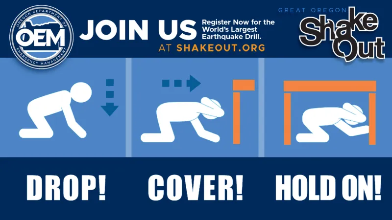 Jackson County urges residents to join Great ShakeOut earthquake drill Oct. 15