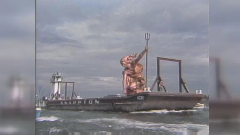 Portlandia statue arrives in the Rose City 41 years ago this week