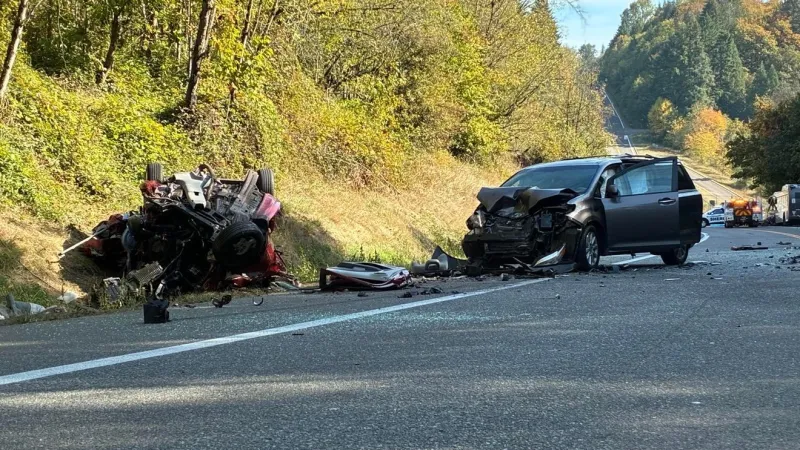 One dead in three-vehicle crash involving C-TRAN bus on NW La Center Road