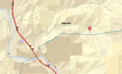 FIRE CREWS DEAL WITH FIRE ON RICHARDSON ROAD IN MYRTLE CREEK
