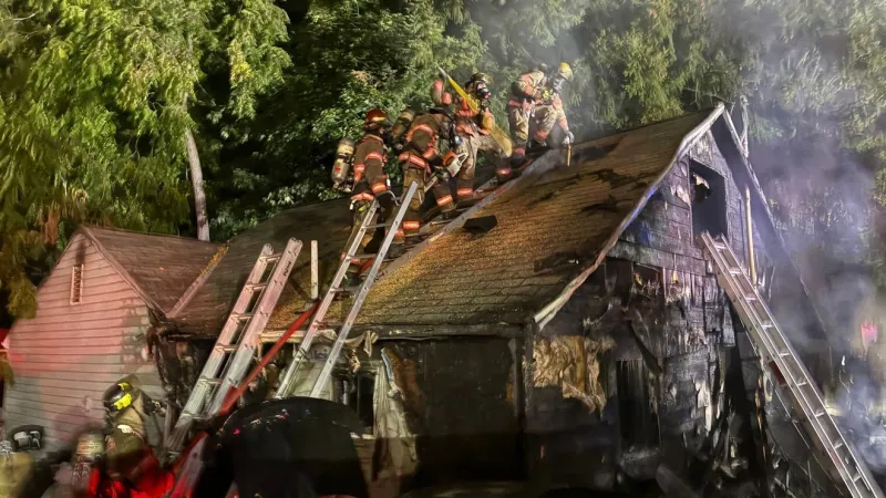 Portland Firefighters battle two big fires in six hours