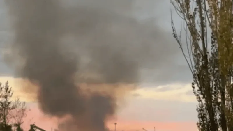 Mutual aid crews battle large industrial fire near Hwy 99 in Junction City