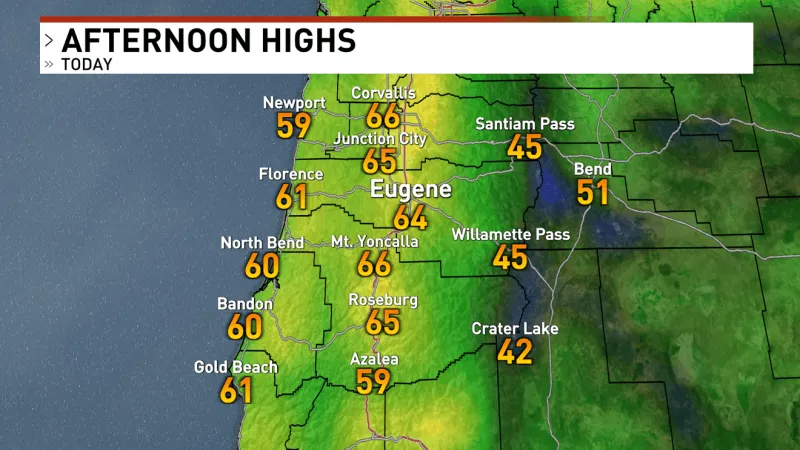 Cooler Temperatures Continue Sunday