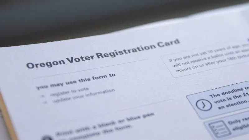 Oregonians have until Tuesday to register for the Nov. 3 election