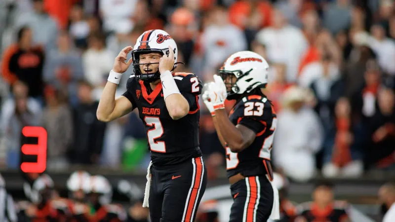 Repeat performance: Atkinson again throws 5 TD passes in Oregon State's rout of San Diego State