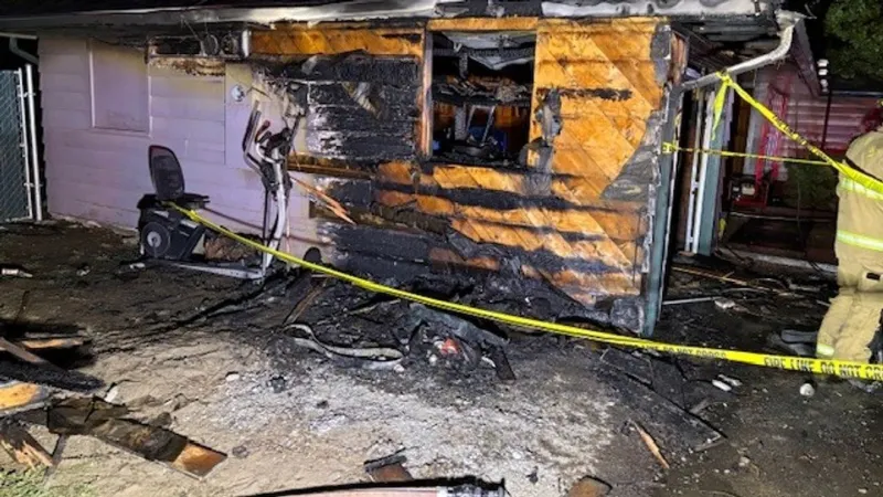 Quick response contains Clinton Avenue garage fire in Klamath Falls, officials say