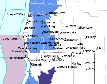 FROST ADVISORY FOR WIDE AREA OF SOUTHERN OREGON
